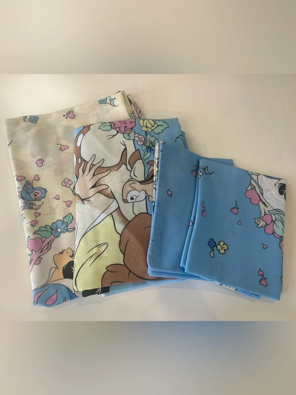 Walt Disney Snow White & The Seven Dwarfs Twin Bed- 4 Piece Sheet Set- Vintage